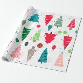 Farbige Illustration Weihnachten niedlich für Kind Geschenkpapier (Ungerollt)