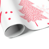 Farbige Illustration Weihnachten niedlich für Kind Geschenkpapier (Rolleneckpunkt)