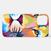 farbige Illustrationen, ein Löwe, einfaches Design Case-Mate iPhone Hülle (Rückseite (Horizontal))
