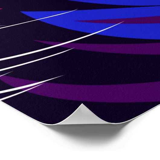 farbige Illustrationen, ein Löwe, einfaches Design Poster (Ecke)