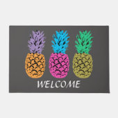 Farbige illustrierte Ananas Fußmatte (Vorderseite)