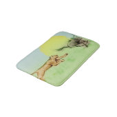 Farbige illustrierte Badematte - Chase (Schrägansicht)