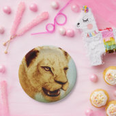 Farbige illustrierte Papiertafel - Lion Pappteller (Party)