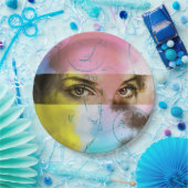 Farbige illustrierte Papiertafel - starren Pappteller (Party)