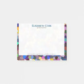 Farbige Imitat Festes Glas Look 2 Post-it Klebezettel (Vorderseite)