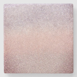 Farbige Imitat Glitzer Funkelnd rosa Steinuntersetzer