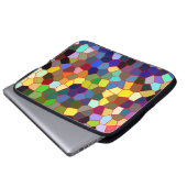 Farbige Imitate gestanzter Glass-Look Laptopschutzhülle (Vorne Knopf)