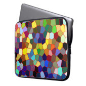 Farbige Imitate gestanzter Glass-Look Laptopschutzhülle (Vorderseite Links)