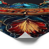 Farbige Imitate Glas individuell anpassbare Bibelv Poster (Ecke)