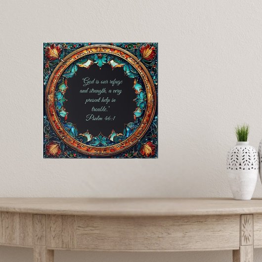 Farbige Imitate Glas individuell anpassbare Bibelv Poster