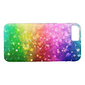 Farbige Imitate Glitzer Bokeh Style Case-Mate iPhone Hülle (Rückseite (Horizontal))