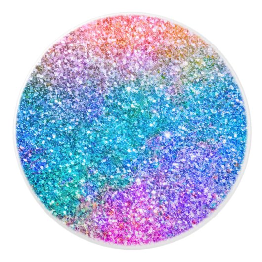 Farbige Imitate Glitzer Hintergrund Keramikknauf (Vorderseite)