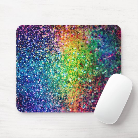 Farbige Imitate Glitzer Mousepad (Mit Mouse)