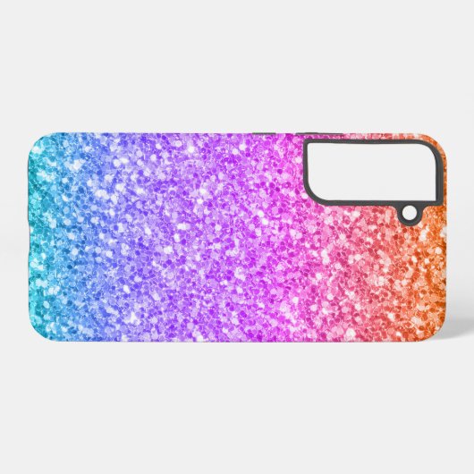Farbige Imitate Glitzer Textur drucken Samsung Galaxy Hülle (Rückseite (Horizontal))