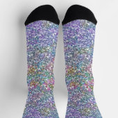 Farbige Imitate Glitzer und Glitzern Socken (Oben)