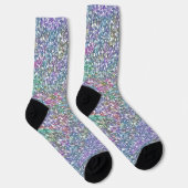 Farbige Imitate Glitzer und Glitzern Socken (Rechts)
