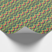 Farbige Imitate Glitzer Zickzack Zigzag Muster 2 Geschenkpapier (Ecke)