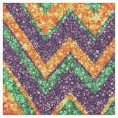Farbige Imitate Glitzer Zickzack Zigzag Muster 2 Stoff (Nahaufnahme)