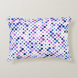 Farbige, Indigosteine, Lila & blaue Punkte Dekokissen