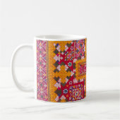 Farbige indische Stickerei Kaffeetasse (Links)