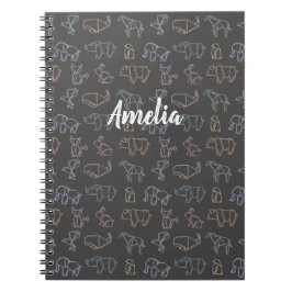 Farbige, individuell anpassbare Geometrie Origami- Notizblock