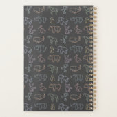 Farbige, individuell anpassbare Geometrie Origami- Planer (Rückseite)