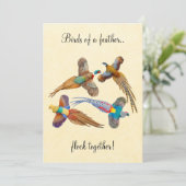 Farbige, individuell anpassbare Party Einladung (Stehend Vorderseite)