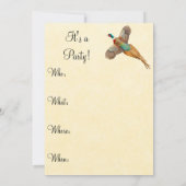 Farbige, individuell anpassbare Party Einladung (Rückseite)