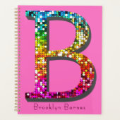 Farbige Initial B und Monogramm Planer (Vorderseite)