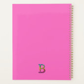 Farbige Initial B und Monogramm Planer (Rückseite)