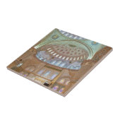 Farbige Innendecke der blauen Moschee Fliese (Seite)