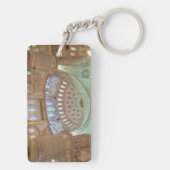 Farbige Innendecke der blauen Moschee Schlüsselanhänger (Rückseite)