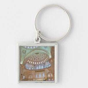 Farbige Innenkuppeldecke der Blauen Moschee Schlüsselanhänger