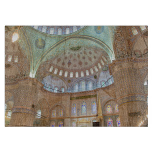 Farbige Innenkuppeldecke der Blauen Moschee Schneidebrett