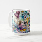 Farbige Inspirierende Frau Kaffeetasse (Vorderseite Links)