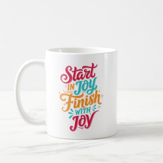 Farbige Inspirierende Kaffeetasse (Links)