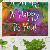 Farbige inspirierende Wörter Küchentücher (Gefaltet)