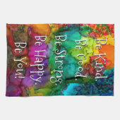 Farbige inspirierende Wörter Küchentücher (Horizontal)