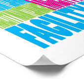 Farbige Instandhaltung der Einrichtung Poster (Ecke)