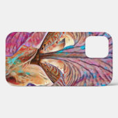 Farbige Iris-Blume Abstrakt Art Phone Case (Rückseite (Horizontal))