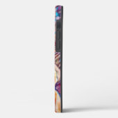 Farbige Iris-Blume Abstrakt Art Phone Case (Rückseite / Links)