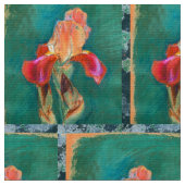 Farbige Iris-Blume Stoff (Nahaufnahme)