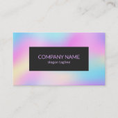 Farbige irisierende Textur Gold Sondertypografie Visitenkarte (Vorderseite)