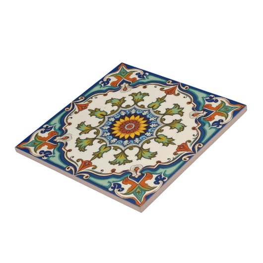 Farbige Iznik-Persisch-Türkische Handbemalte Repro Fliese (Seite)