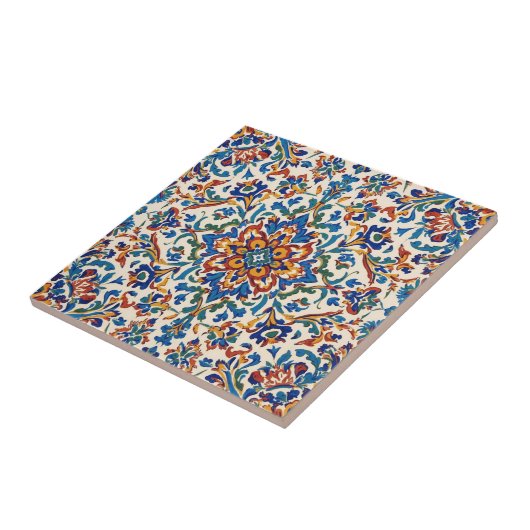 Farbige Iznik-Persisch-Türkische Handbemalte Repro Fliese (Seite)