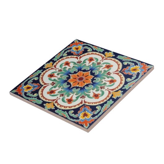 Farbige Iznik-Persisch-Türkische Handbemalte Repro Fliese (Seite)