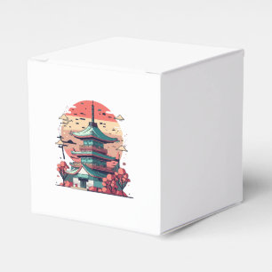 Farbige Japan Gebäude Kunst Geschenkschachtel