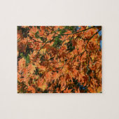 Farbige japanische Ahorn-Blätter Puzzle (Horizontal)