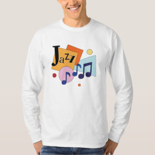 Farbige Jazz-Moderne-Kunstgestaltung T-Shirt