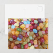 Farbige Jelly Beans Postkarte (Vorne/Hinten)
